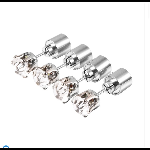 LED Swarovski stud light earrings - Picture 2 of 10
